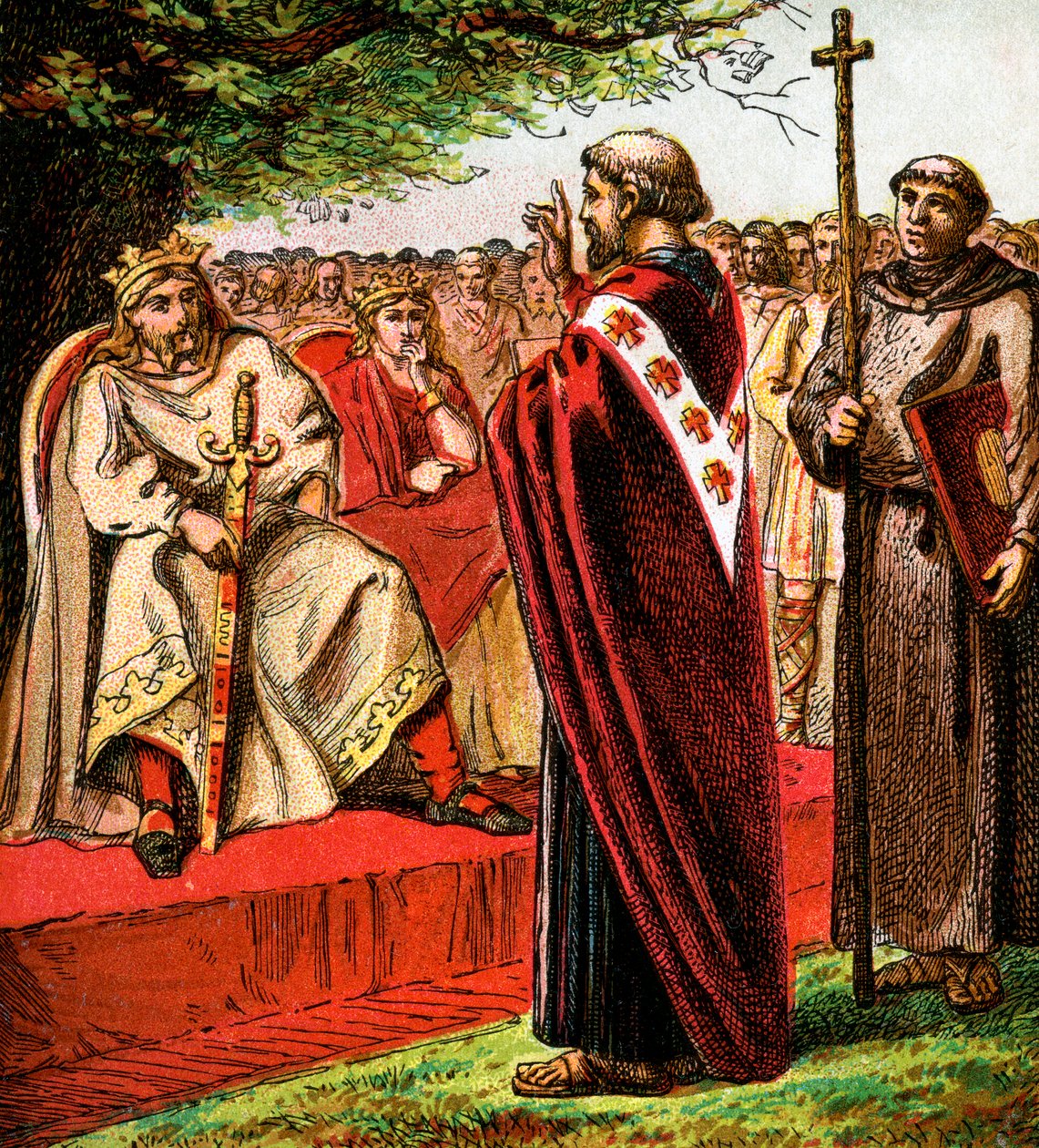 Św. Augustyn i Sasi, ok. 1850 r. autorstwa Unbekannt