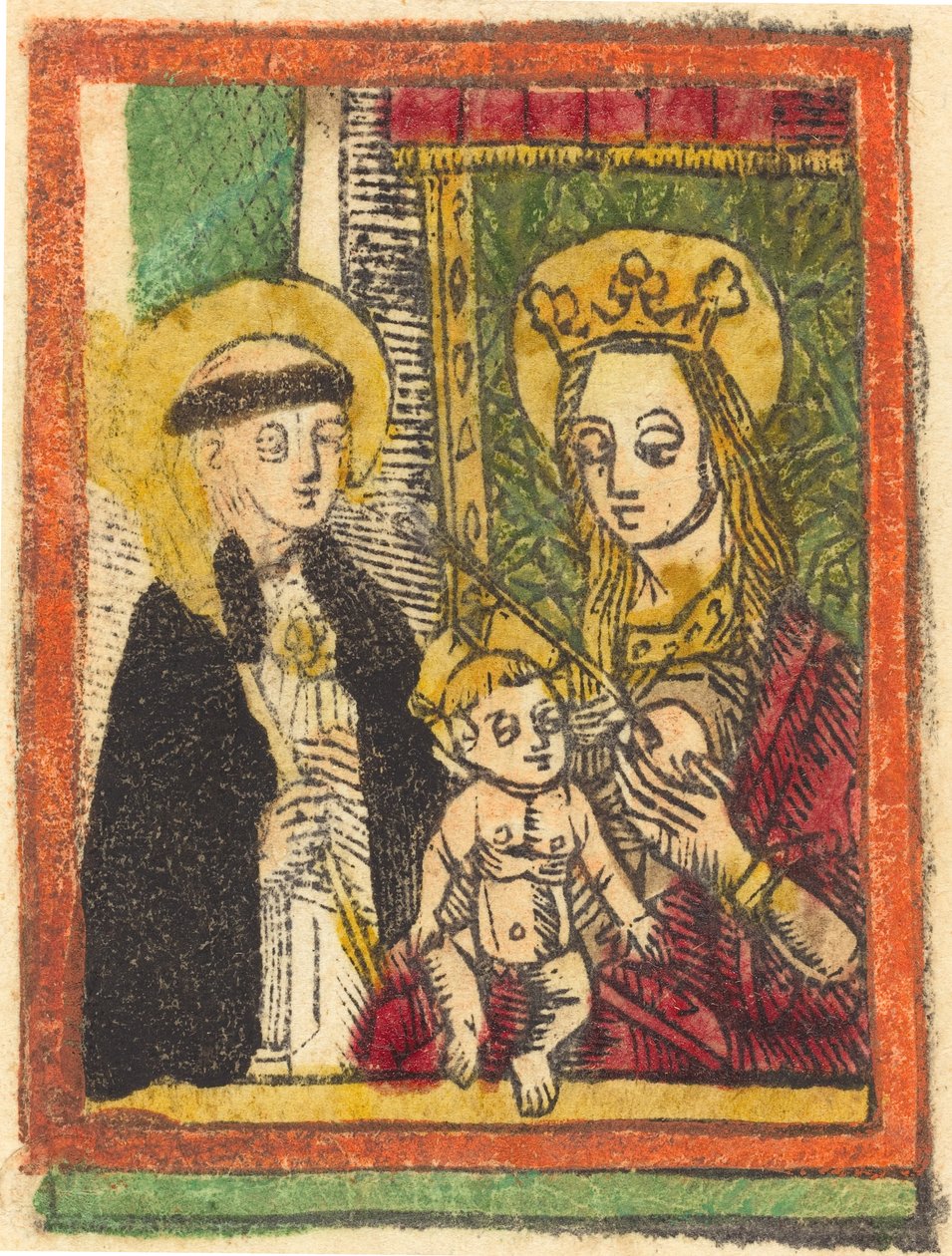 Św. Bernard z Madonną z Dzieciątkiem, 14801500. autorstwa Unbekannt