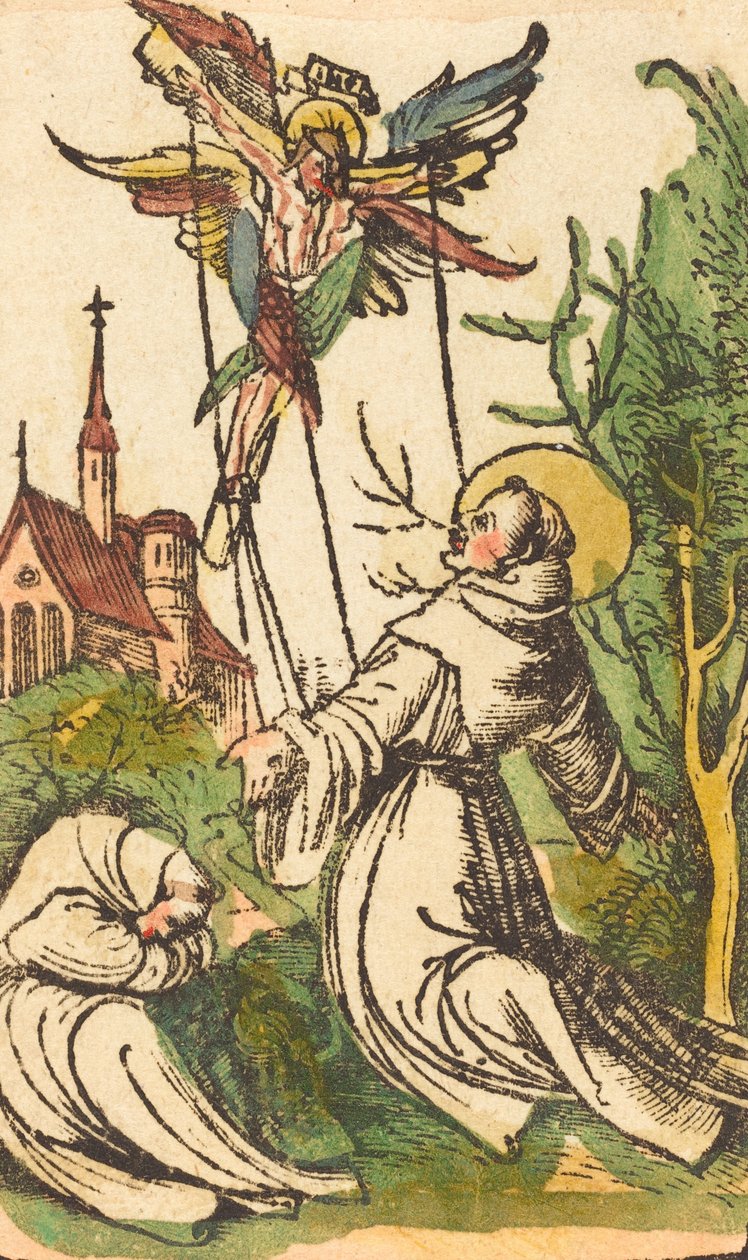 Św. Franciszek otrzymuje stygmaty, 15001510. autorstwa Unbekannt
