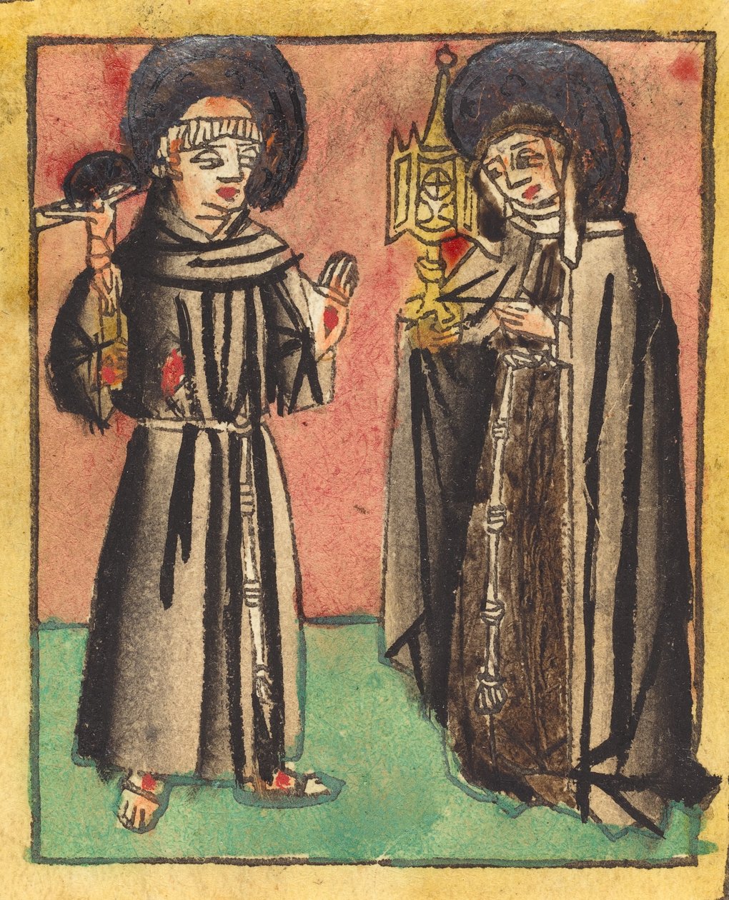 Św. Franciszek i Św. Klara, 14501470. autorstwa Unbekannt