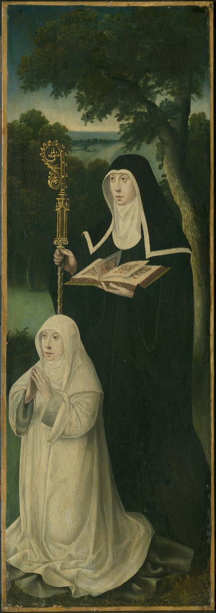 Święta Gertruda z Nivelles i kanonik augustiański, 152550. autorstwa Unbekannt