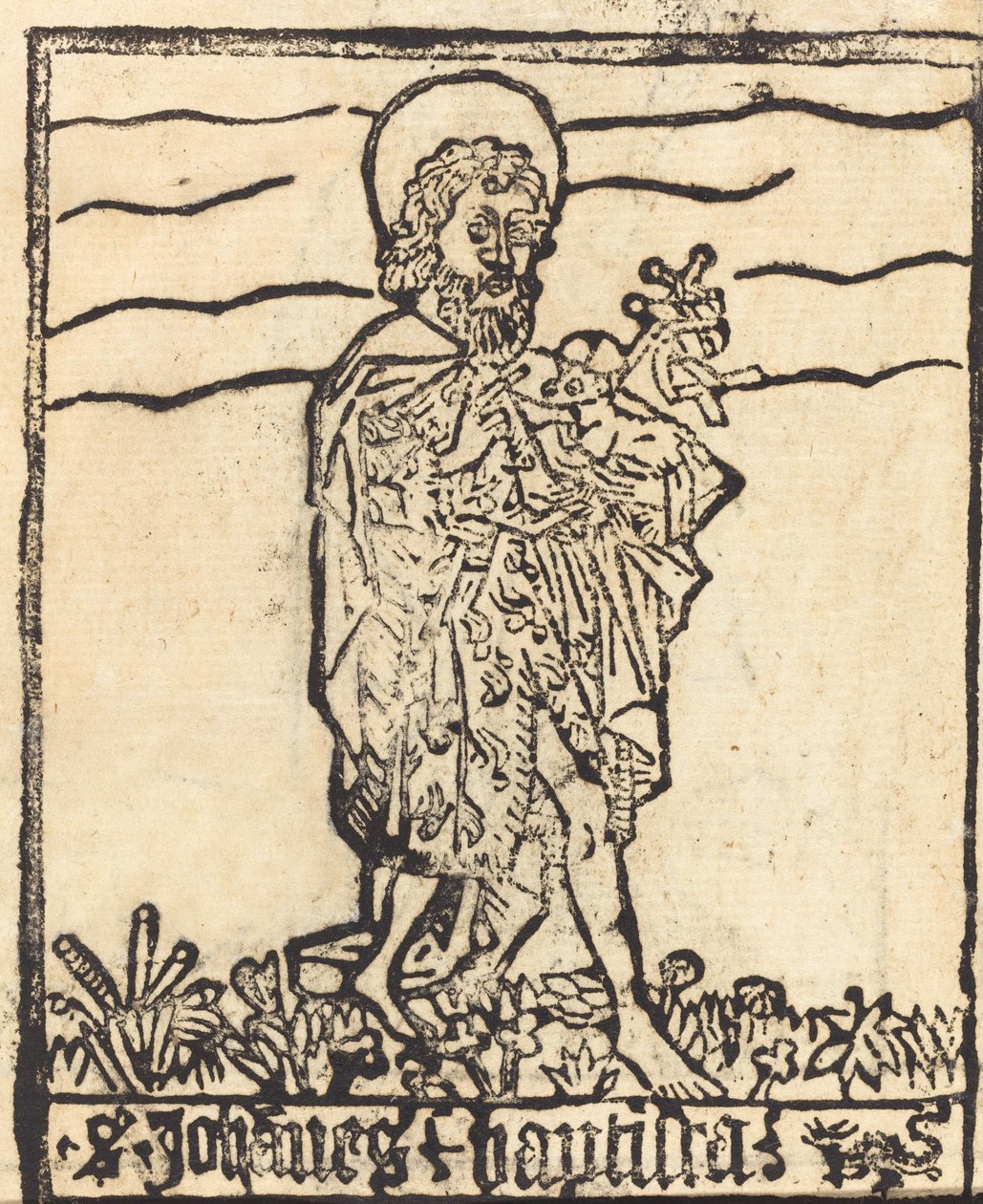 Św. Jan Chrzciciel [recto], prawdopodobnie 14601480. autorstwa Unbekannt