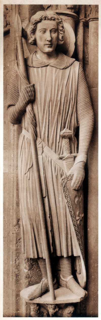 Święty Teodor, katedra w Chartres, Francja, XIII wiek autorstwa Unbekannt