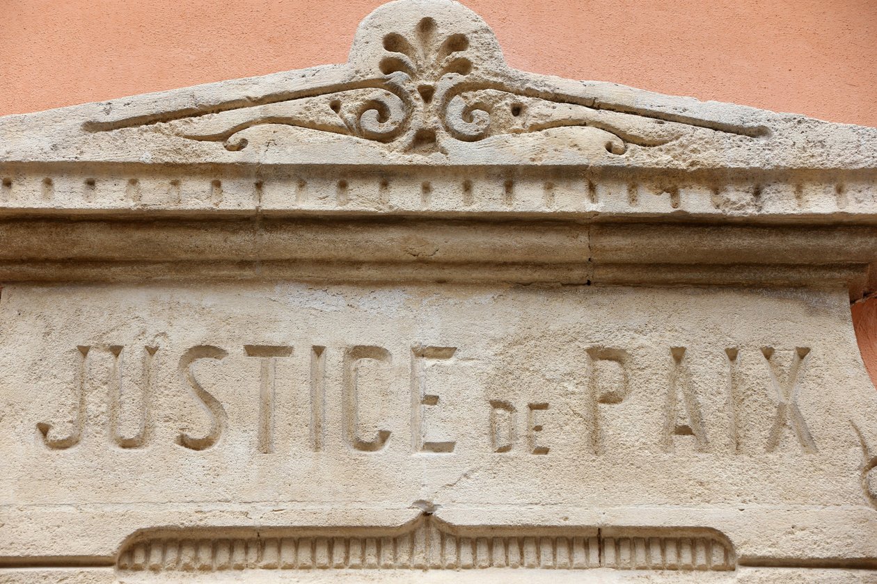 Saint Tropez, ratusz. Sprawiedliwość i pokój, Saint-Tropez, Francja autorstwa Unbekannt