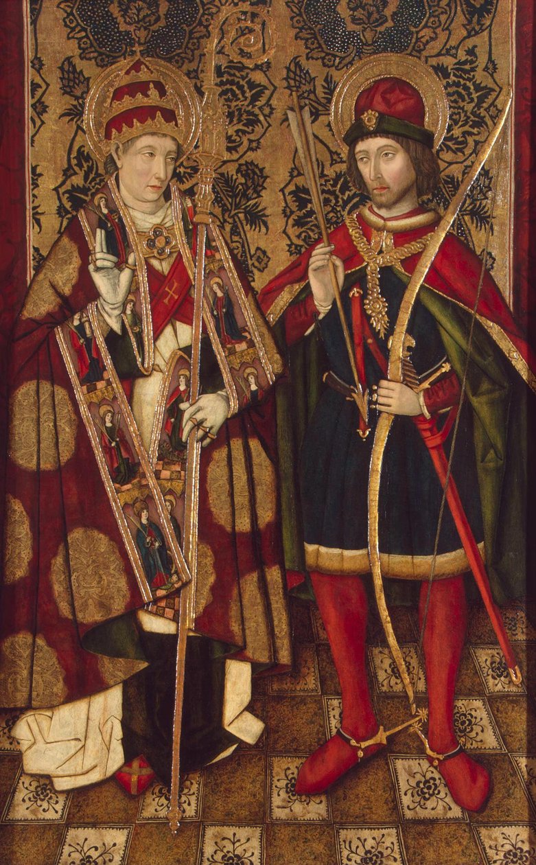 Święci Fabian i Sebastian, 1475-1499 autorstwa Unbekannt