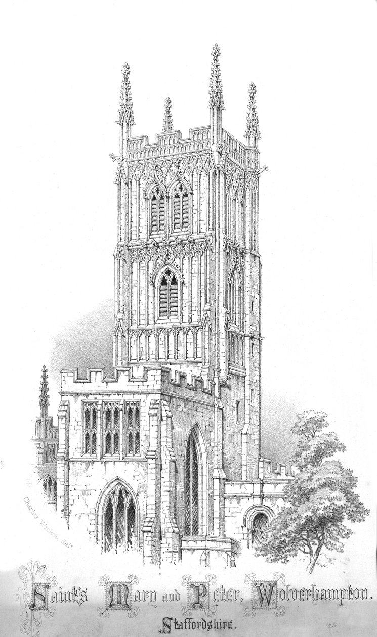 Święci Maria i Piotr, Wolverhampton. Staffordshire, ok. 1850 r. autorstwa Unbekannt