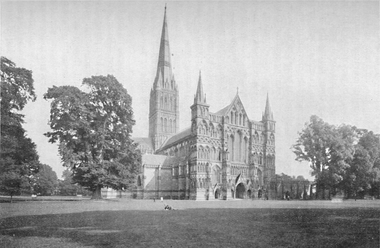 Katedra w Salisbury, 1902 autorstwa Unbekannt