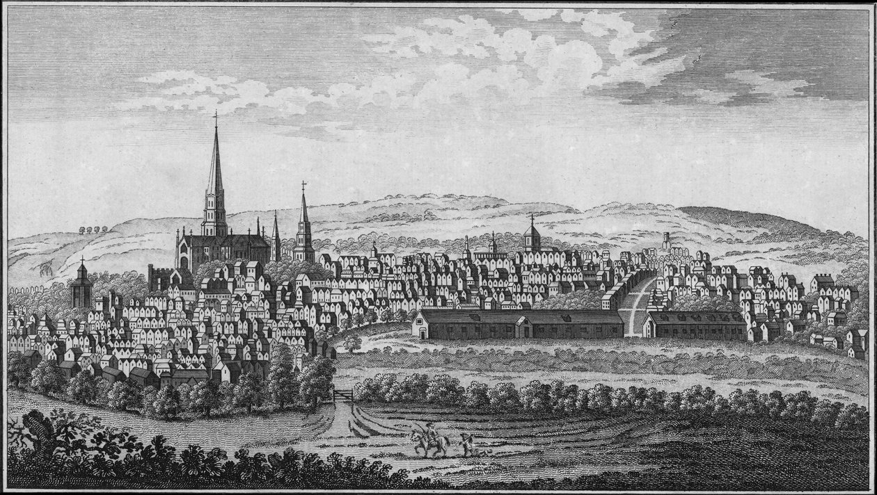 Salisbury, Wiltshire, połowa końca XVIII wieku. autorstwa Unbekannt