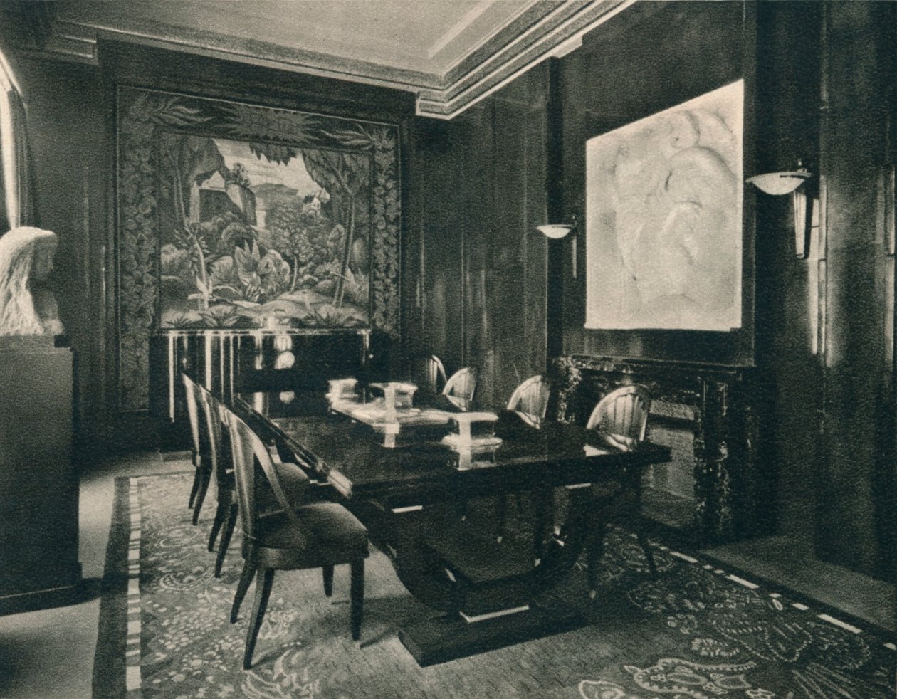 Jadalnia w hotelu DU Collectionneur, 1925. autorstwa Unbekannt
