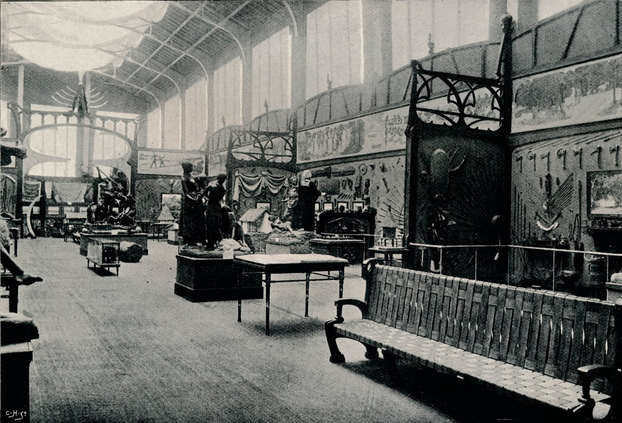 Salle DEthnographie na wystawie w Brukseli, 1897 autorstwa Unbekannt