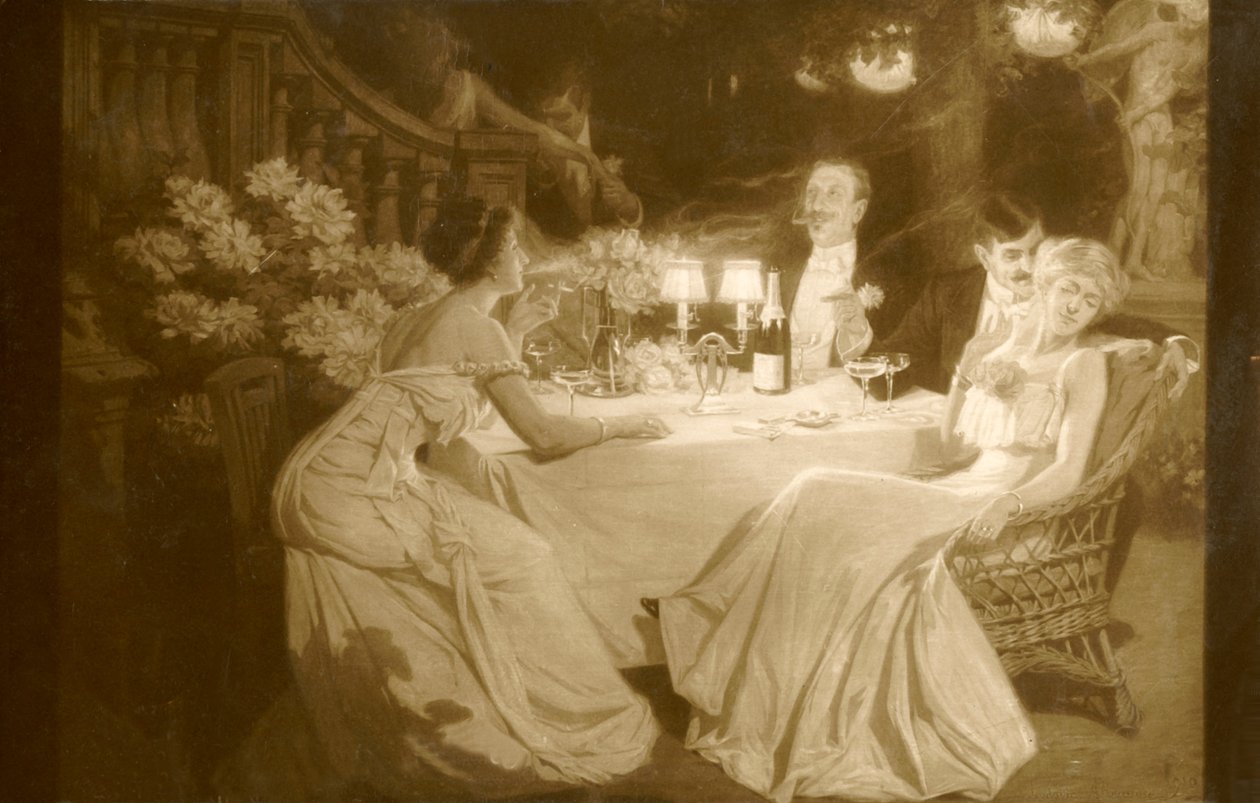 Salon 1910. Ludovic Alleaume po obiedzie, 1910. autorstwa Unbekannt