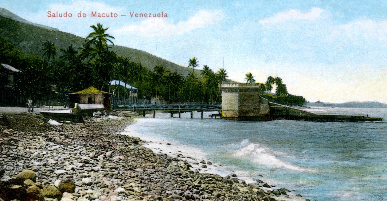 Pozdrowienie z Macuto, Wenezuela, 1909 autorstwa Unbekannt