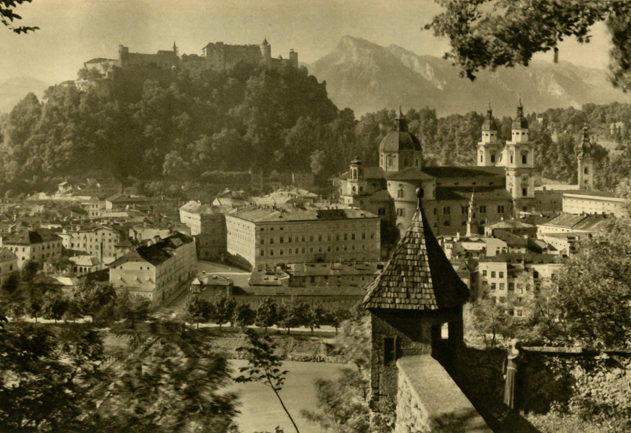 Salzburg z Kapuzinerberg, Austria, ok. 1935. autorstwa Unbekannt