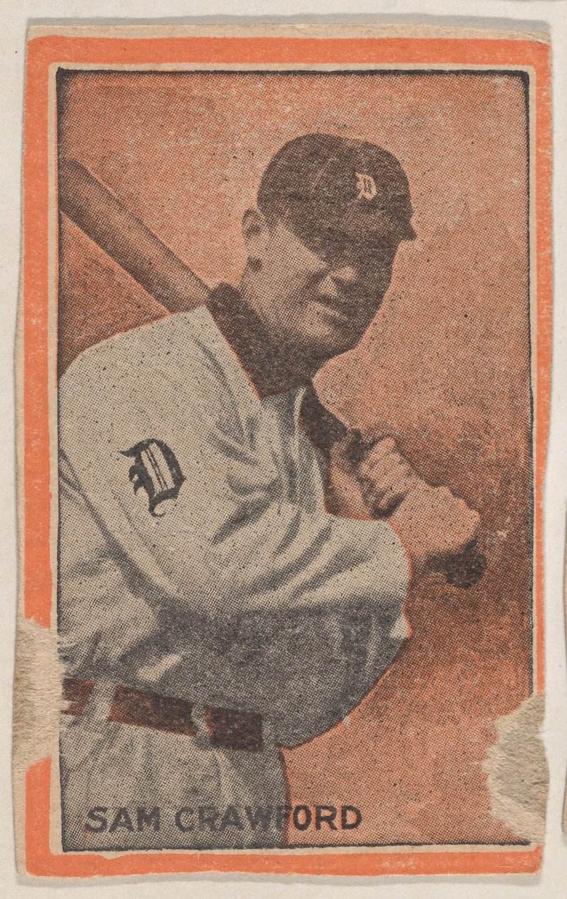 Sam Crawford, z zestawu Baseball Players W500 Orange Borders, 1910. autorstwa Unbekannt
