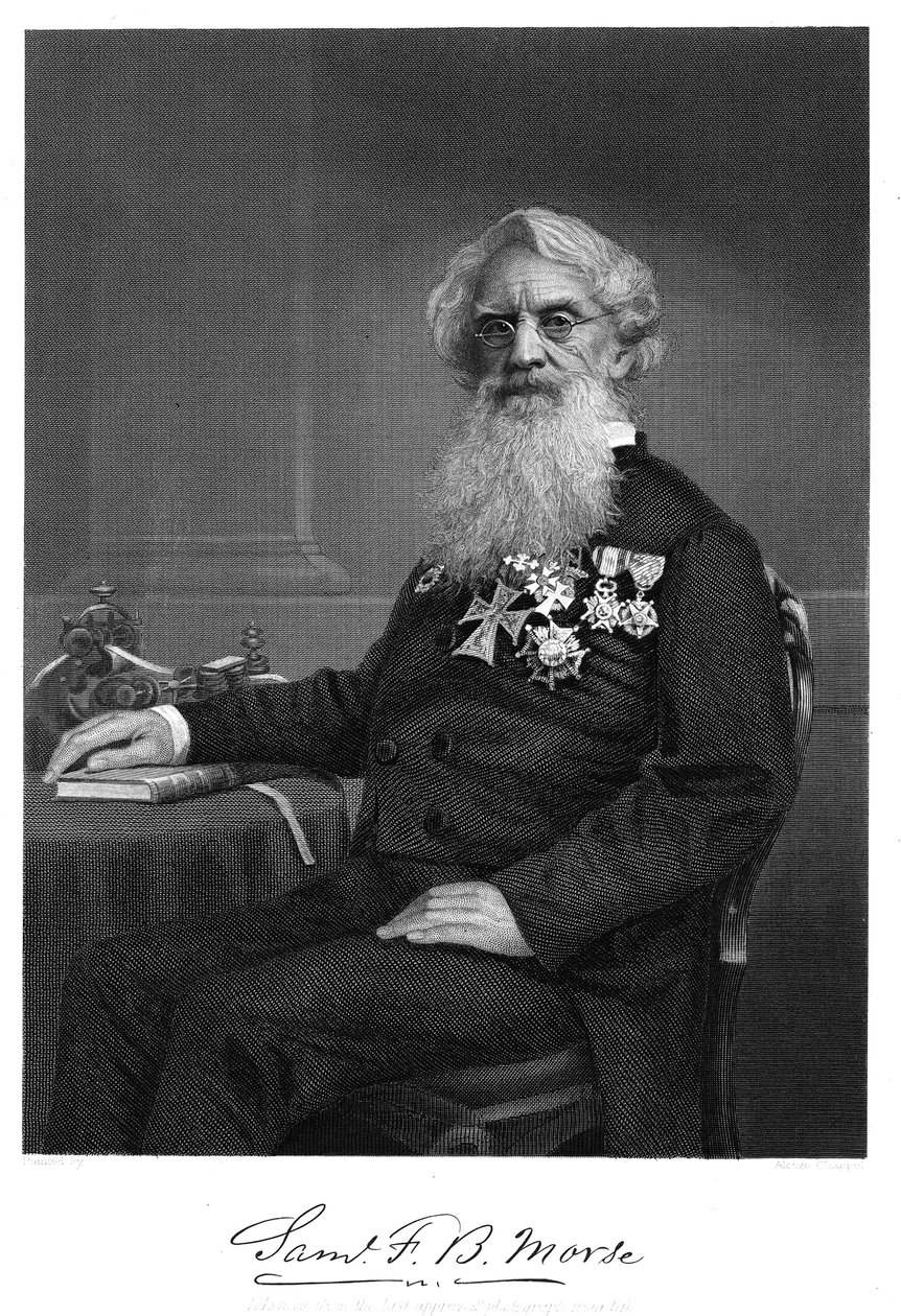 Samuel Finley Breese Morse, amerykański artysta i wynalazca, 1872 autorstwa Unbekannt
