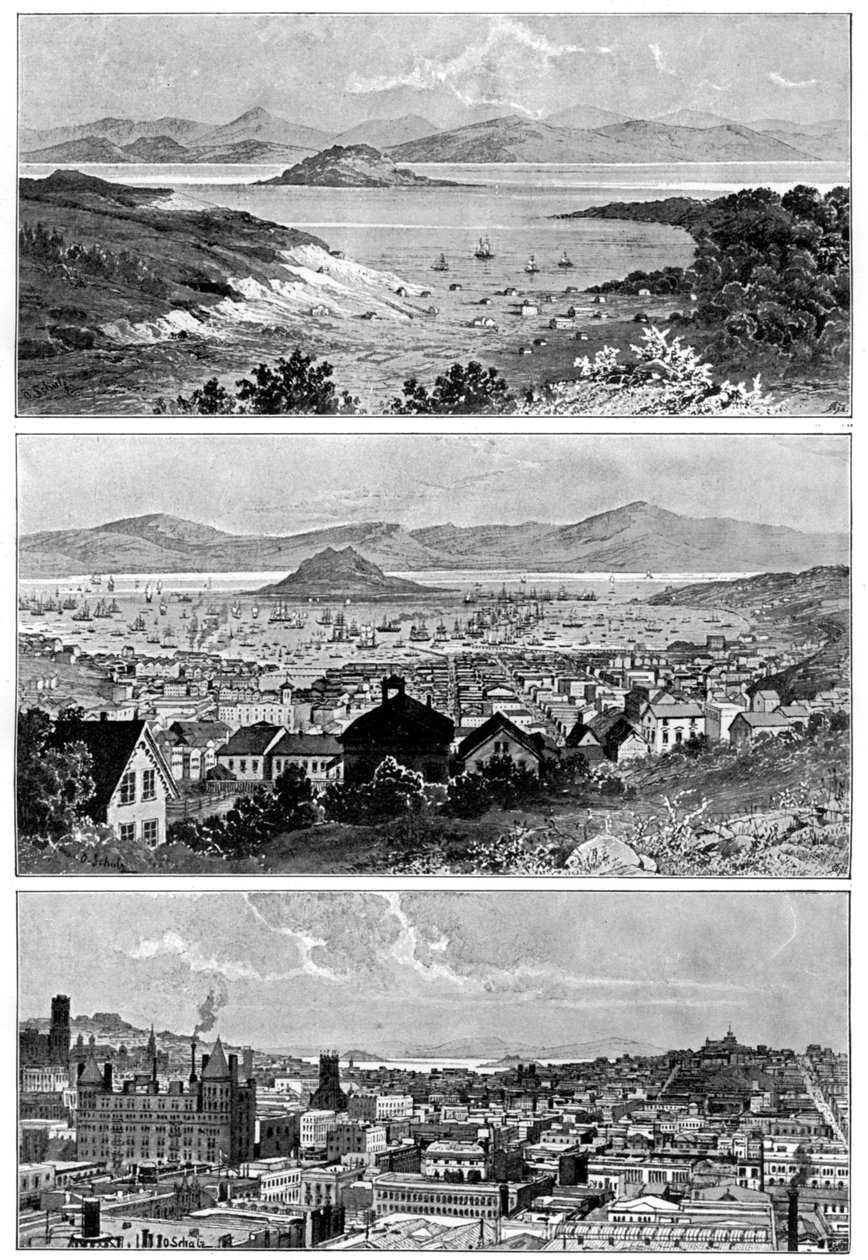 San Francisco w listopadzie 1848, 1858 i końcu XIX wieku, 1901 autorstwa Unbekannt