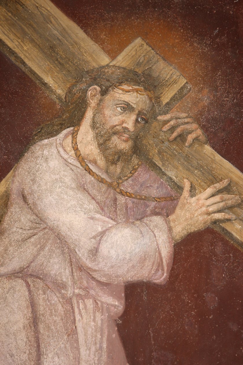 Kościół San Jeronimo. Jezus niosący krzyż Madryt Hiszpania autorstwa Unbekannt
