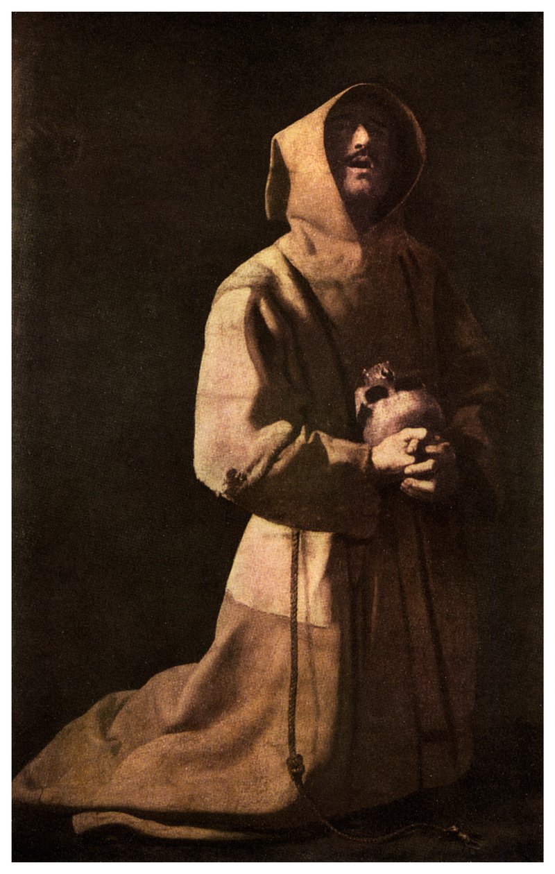 Świętość: Św. Franciszek w medytacji, 1635-1639 1956 autorstwa Unbekannt
