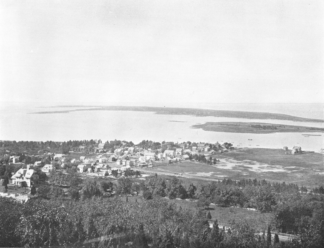 Sandy Hook, z Highland Light, New Jersey, USA, ok. 1900. autorstwa Unbekannt