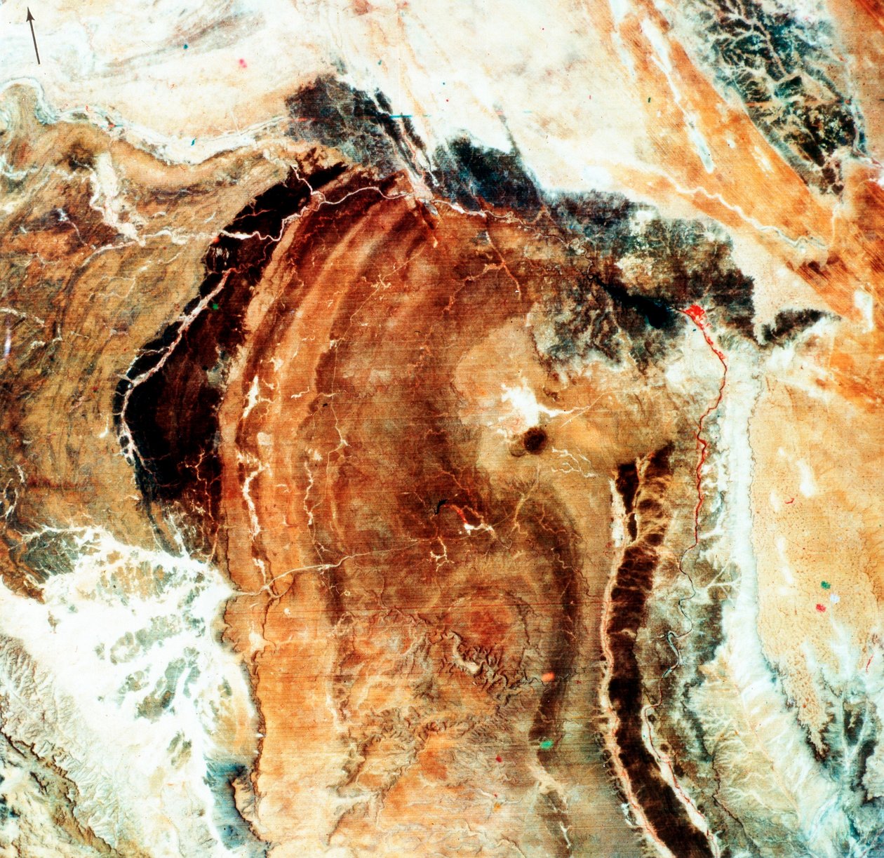 Zdjęcie satelitarne Wielkiej Namalii, Namibia, 1972 autorstwa Unbekannt