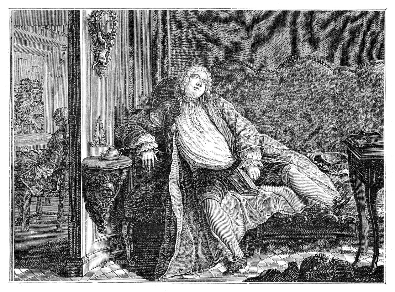 Satyryczna kompozycja Dumesnila, 1885 autorstwa Unbekannt
