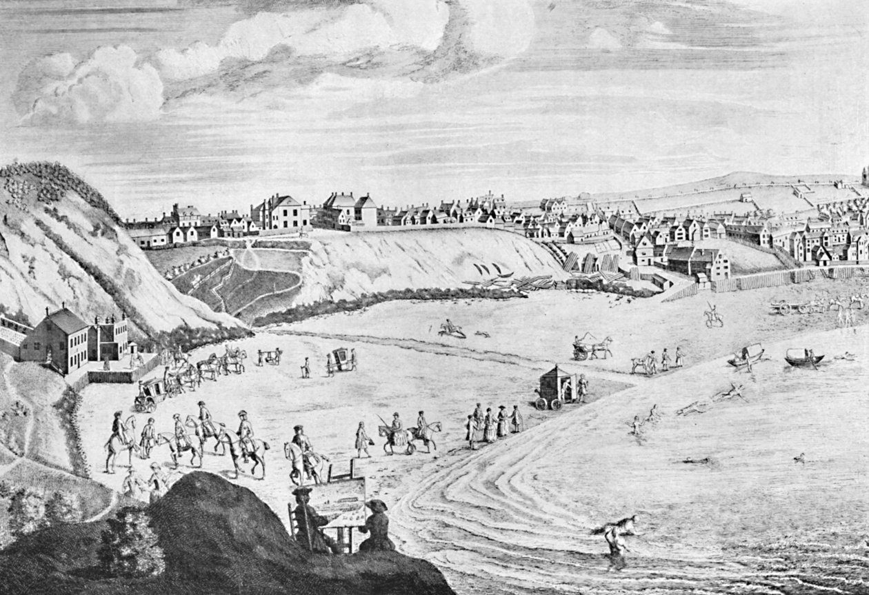 Scarborough Sands w 1735, c1735, 1904 autorstwa Unbekannt