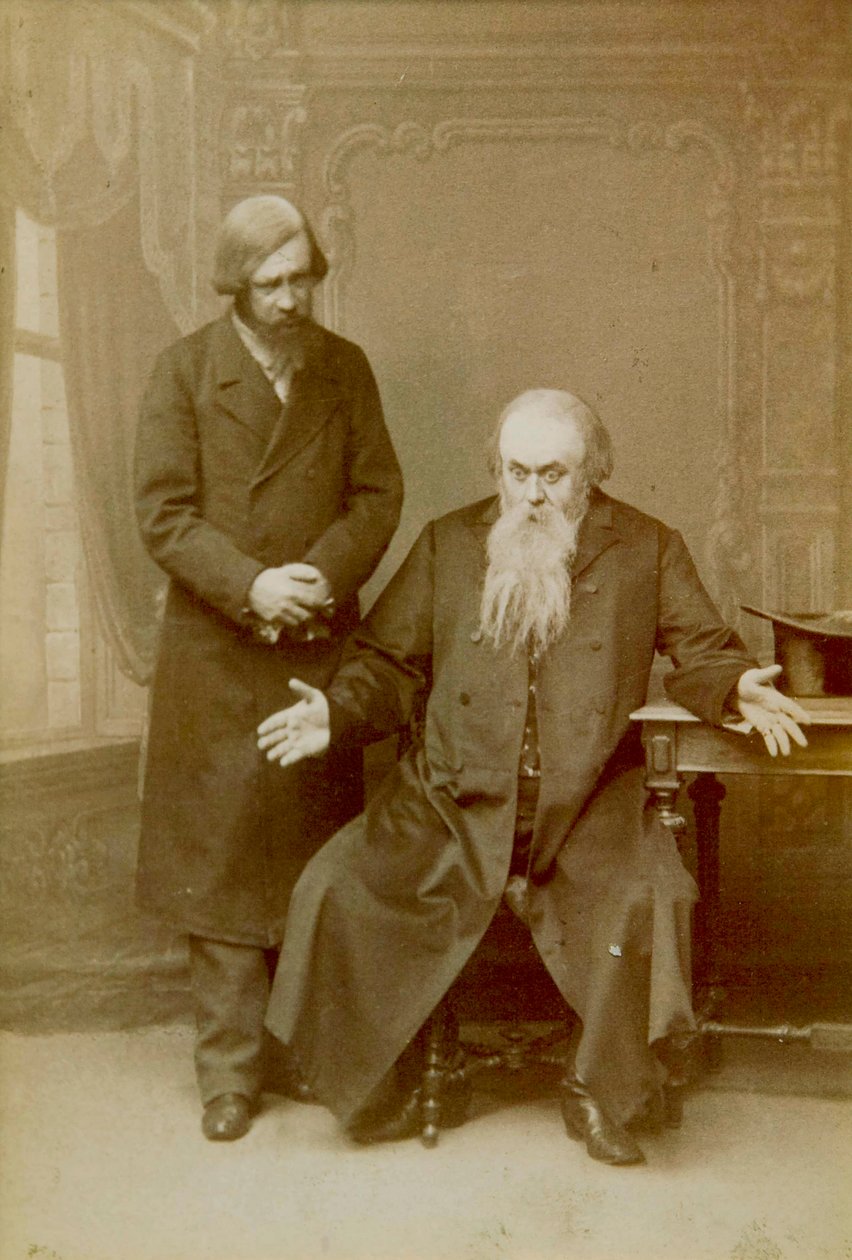 Scena ze sztuki Aleksandra Ostrowskiego To sprawa rodzinna, Teatr Mały, Moskwa, Rosja, 1892 autorstwa Unbekannt