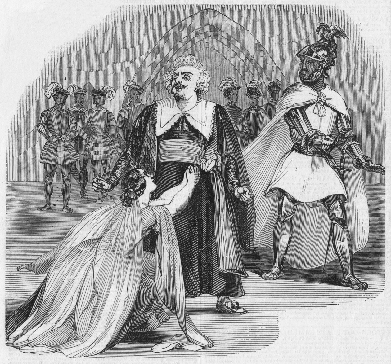Scena z Opery Otella, w Teatrze Jej Królewskiej Mości, 1900. autorstwa Unbekannt