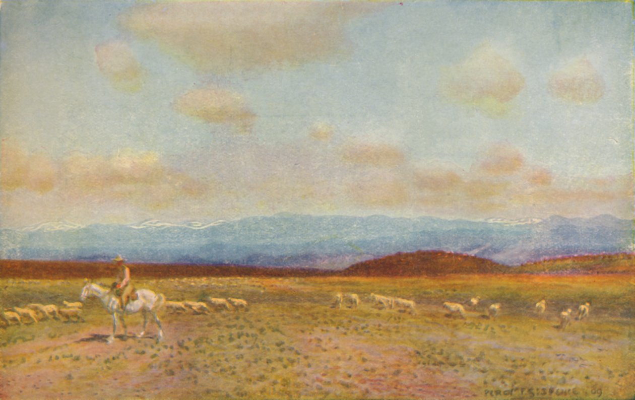 Scena na australijskich Nizinach Środkowych, 1924 autorstwa Unbekannt