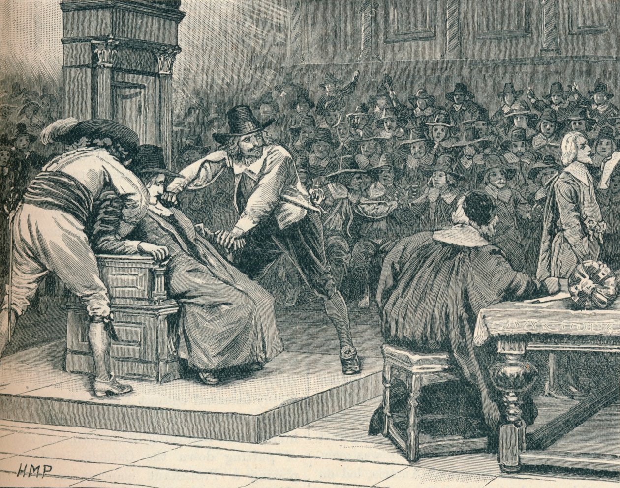 Scena w Izbie Gmin: marszałek przymuszony, 1629 1905 autorstwa Unbekannt