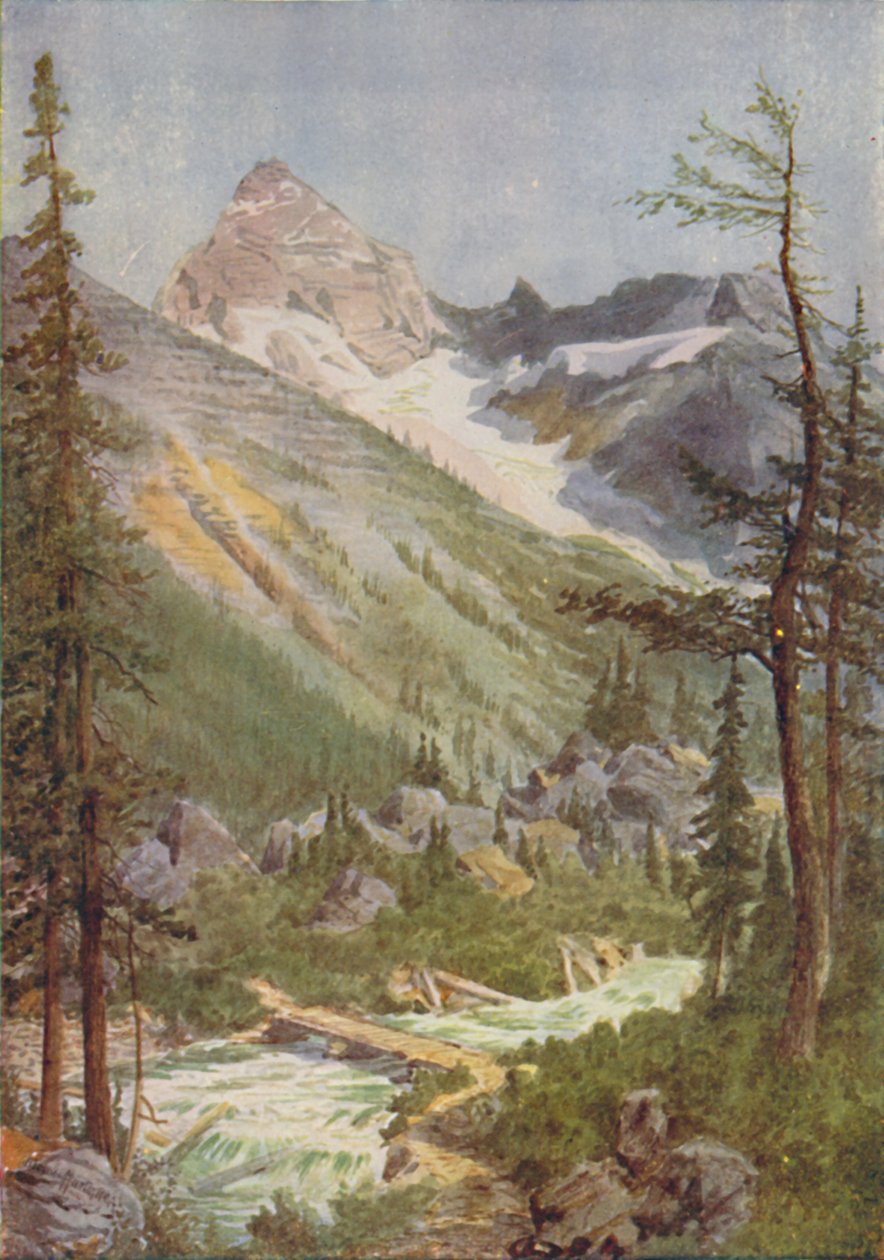 Scena w Górach Skalistych, 1924 autorstwa Unbekannt
