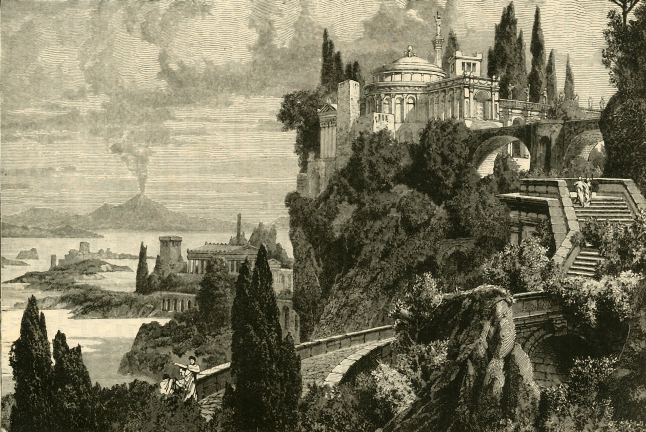 Krajobrazy na Przylądku Misenum, niedaleko Balae, 1890. autorstwa Unbekannt