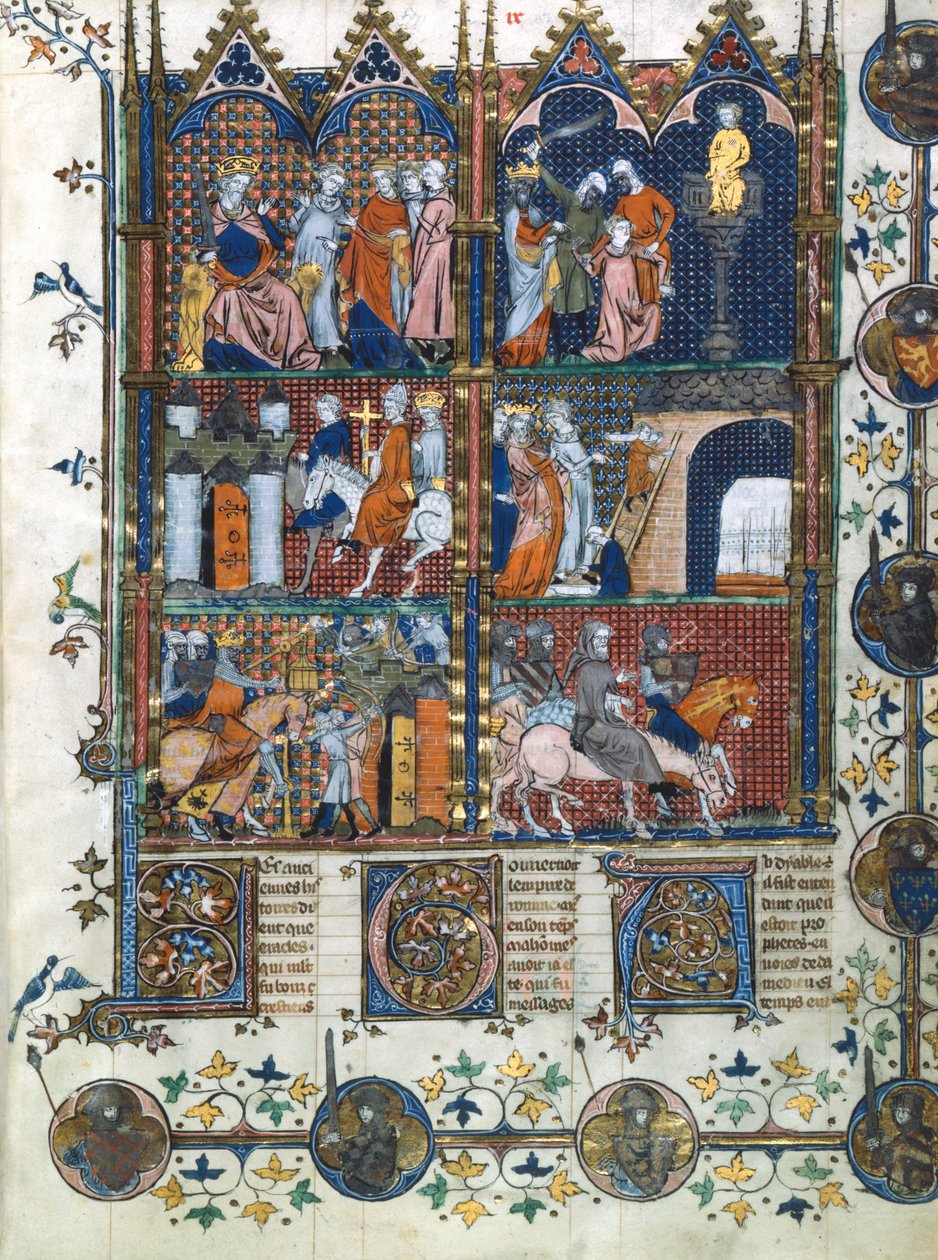 Sceny z pierwszej krucjaty, 1096-1099 XIV wiek autorstwa Unbekannt