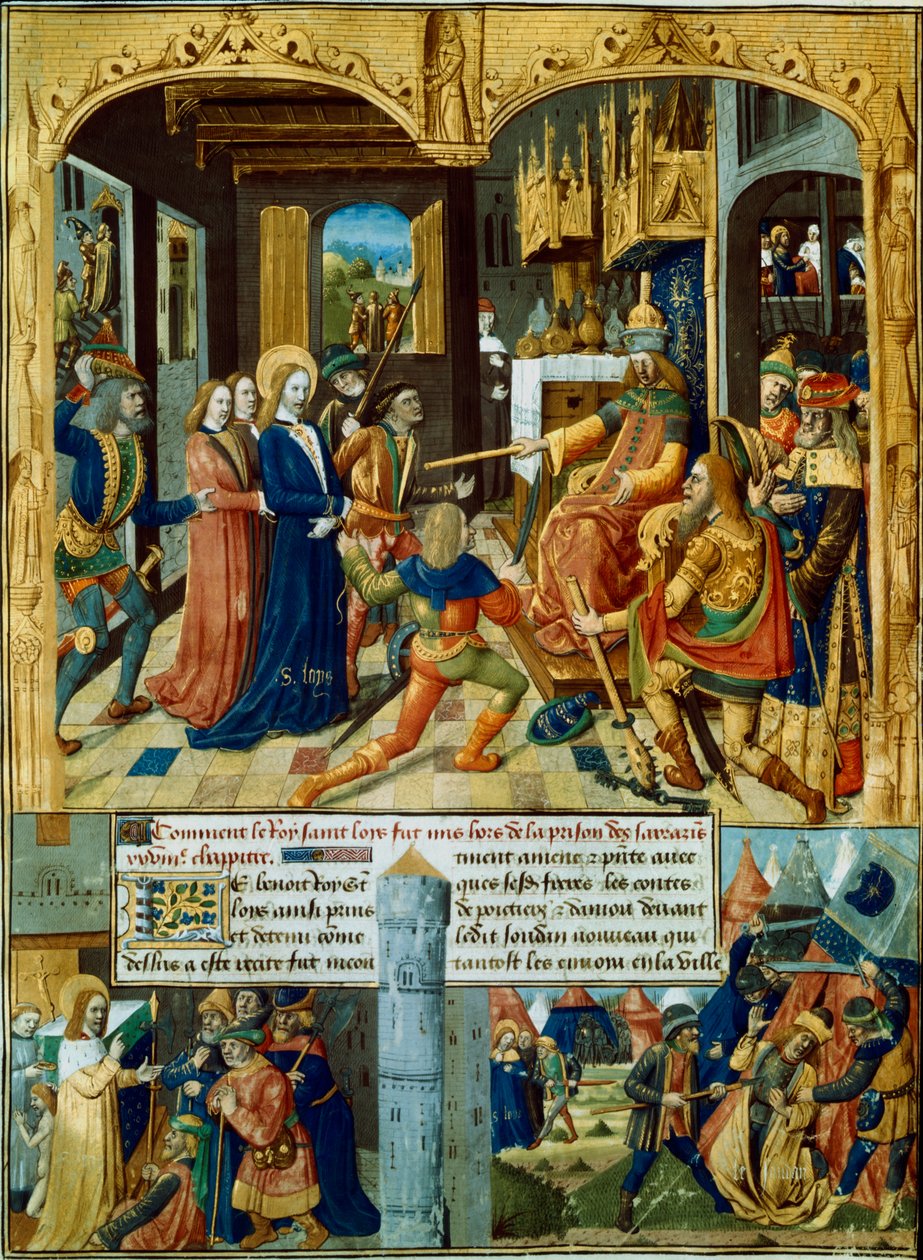 Sceny z VII krucjaty, 1248-1254 XV w. autorstwa Unbekannt