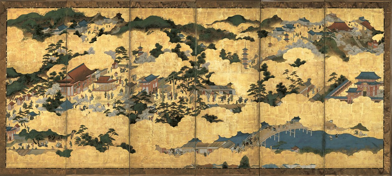 Sceny w Kioto i okolicach, ok. 1690 autorstwa Unbekannt