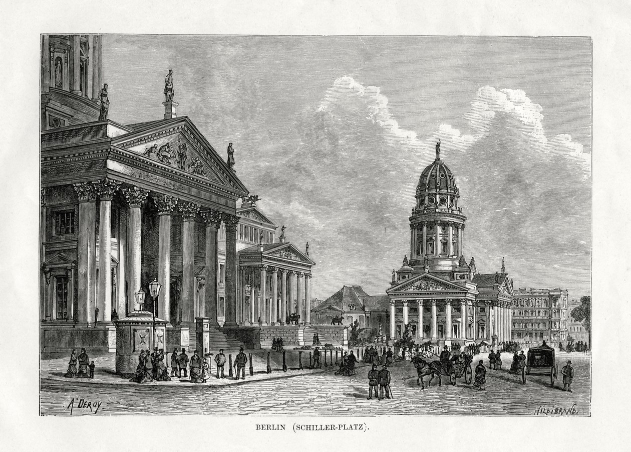Plac Schillera, Berlin, Niemcy, 1879 autorstwa Unbekannt