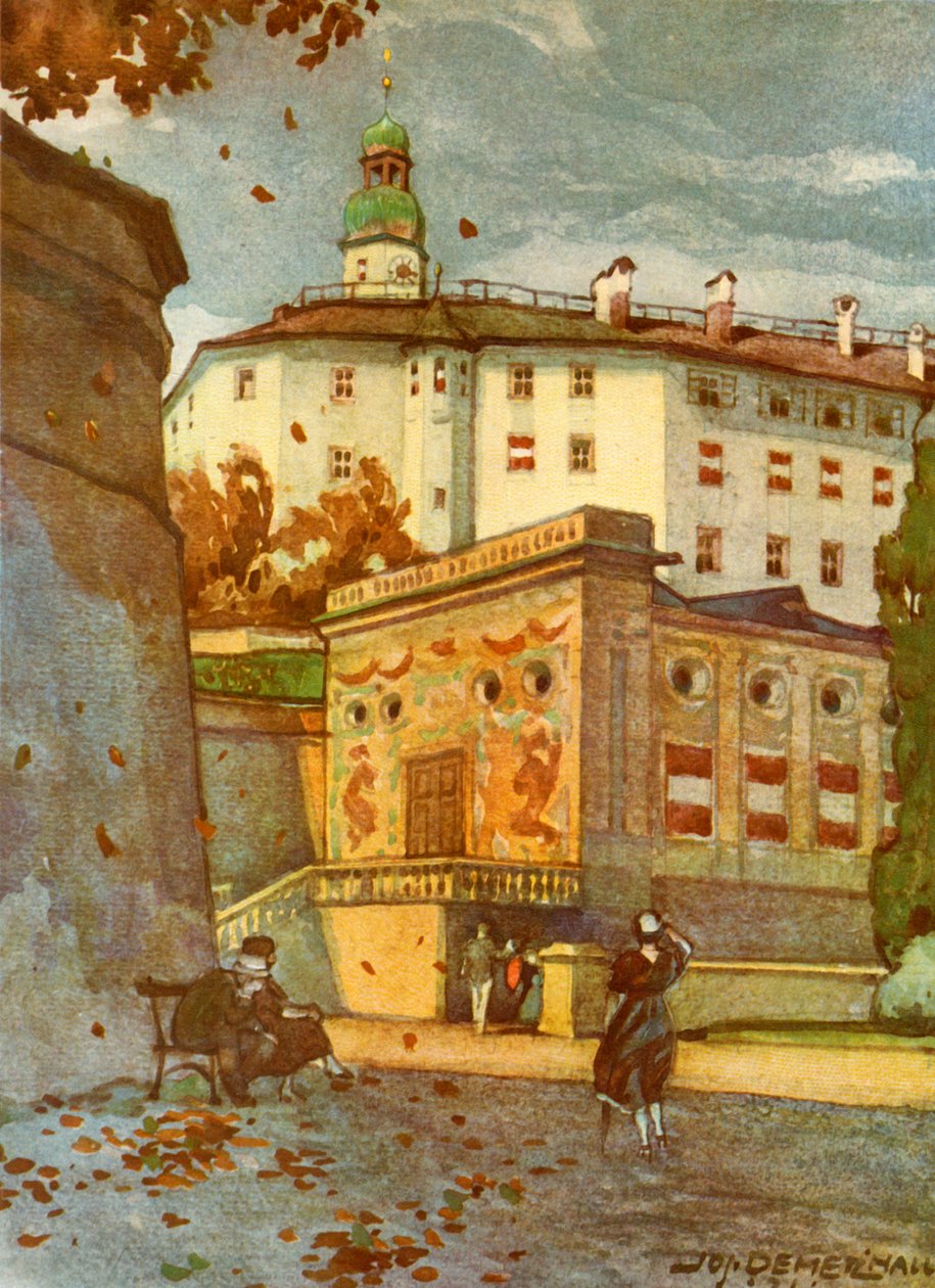 Schloss Ambras, ok. 1929. autorstwa Unbekannt