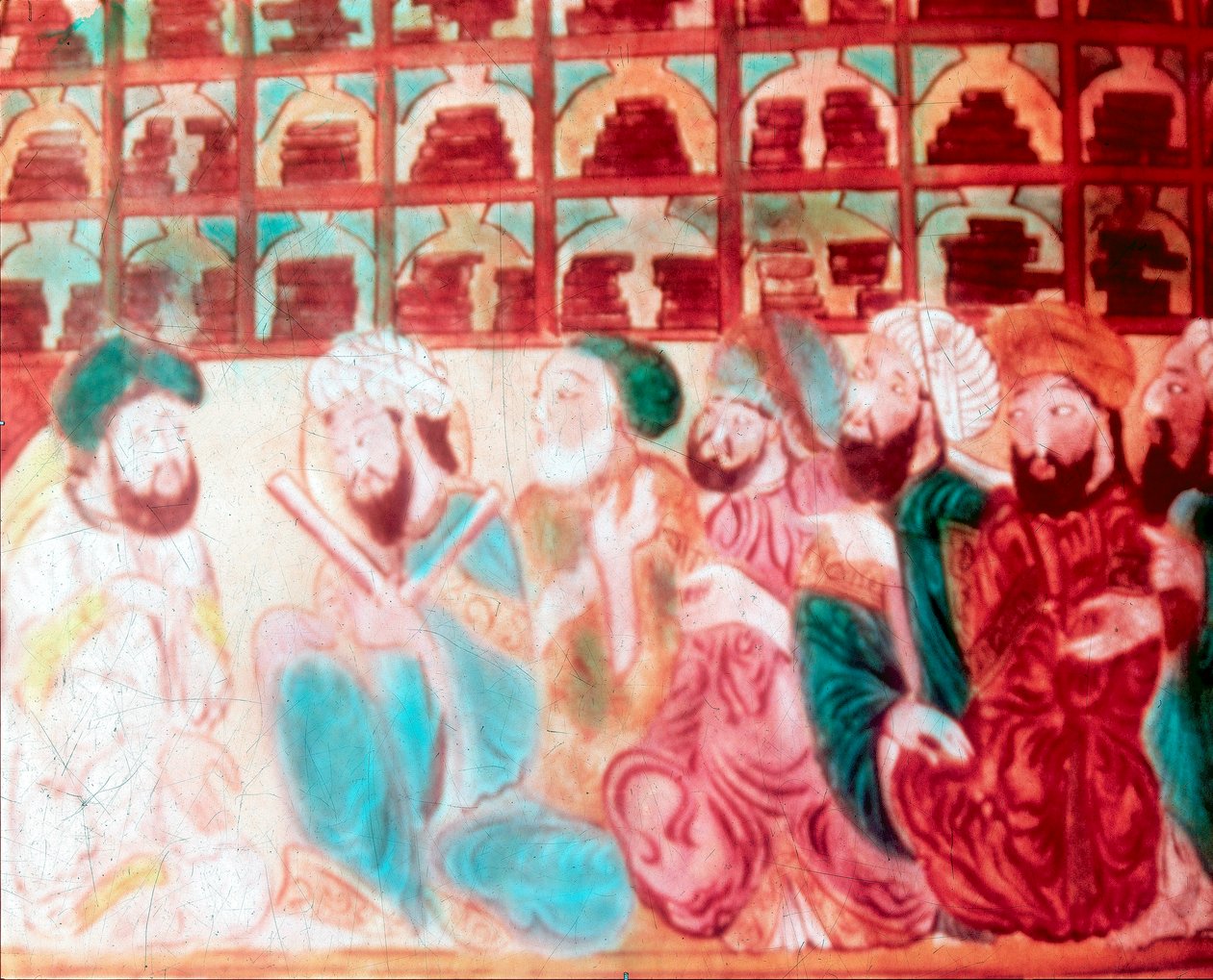 Uczeni w Domu Mądrości, akademia naukowa, Bagdad, Irak, XIV w. autorstwa Unbekannt