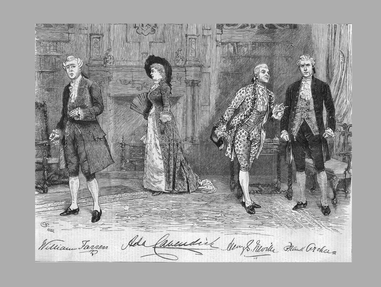 Szkoła sztuki skandalicznej w Teatrze Wodewil, 1882 autorstwa Unbekannt