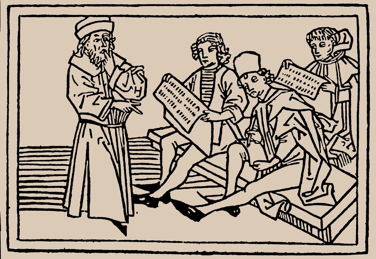 Lekcje szkolne. Z lustra ludzkiego życia Rodericus Zamorensis, 1479 autorstwa Unbekannt