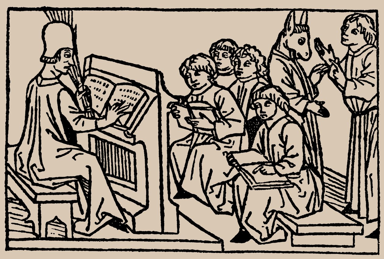 Lekcje szkolne. Z lustra ludzkiego życia Rodericus Zamorensis, 1479 autorstwa Unbekannt
