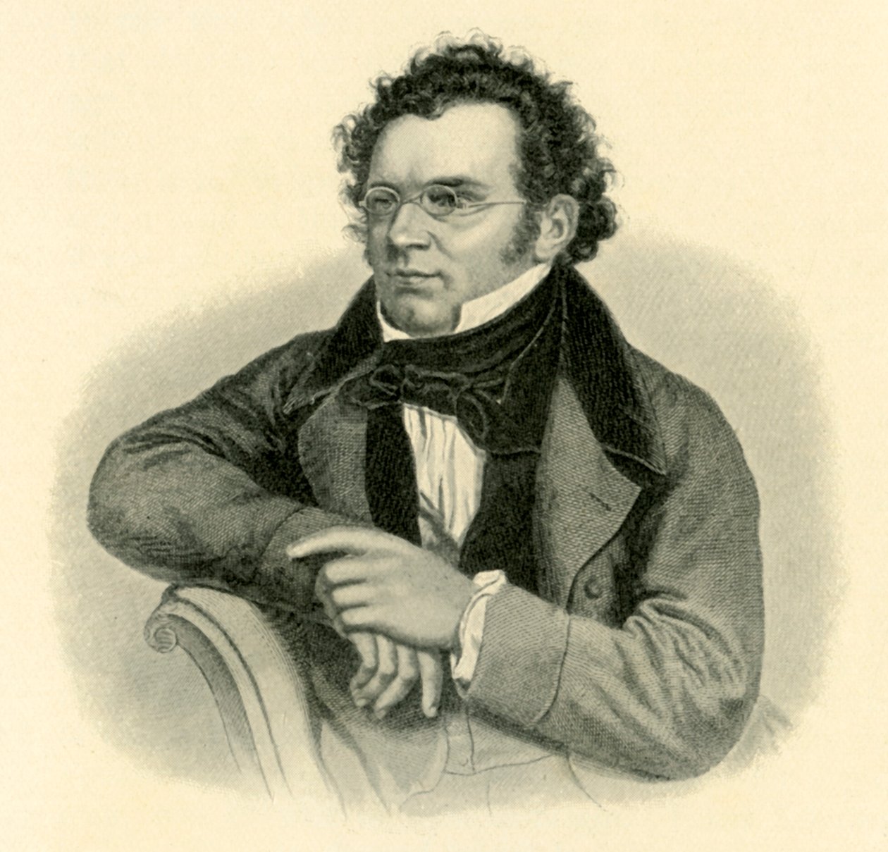 Schubert, ok. 1820, 1907. autorstwa Unbekannt