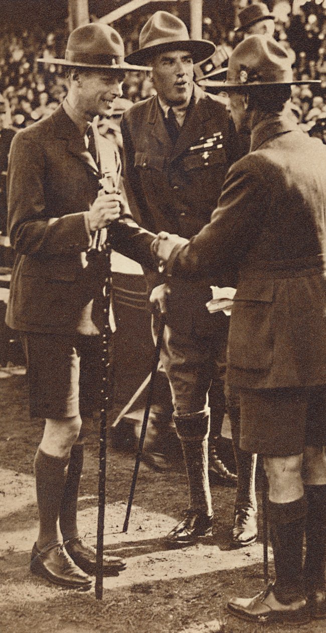 Skautowy uścisk dłoni – Zlot w Adelajdzie, 1927, 1937 autorstwa Unbekannt