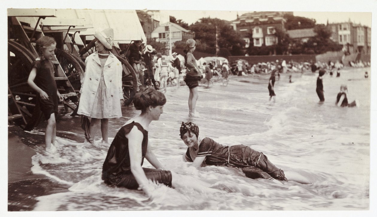 Kąpiel morska, Broadstairs, Kent, ok. 1913 autorstwa Unbekannt