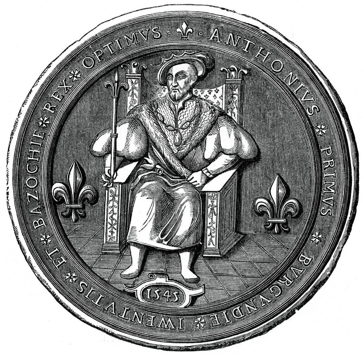 Pieczęć króla Basoche, XVI w. 1870 autorstwa Unbekannt