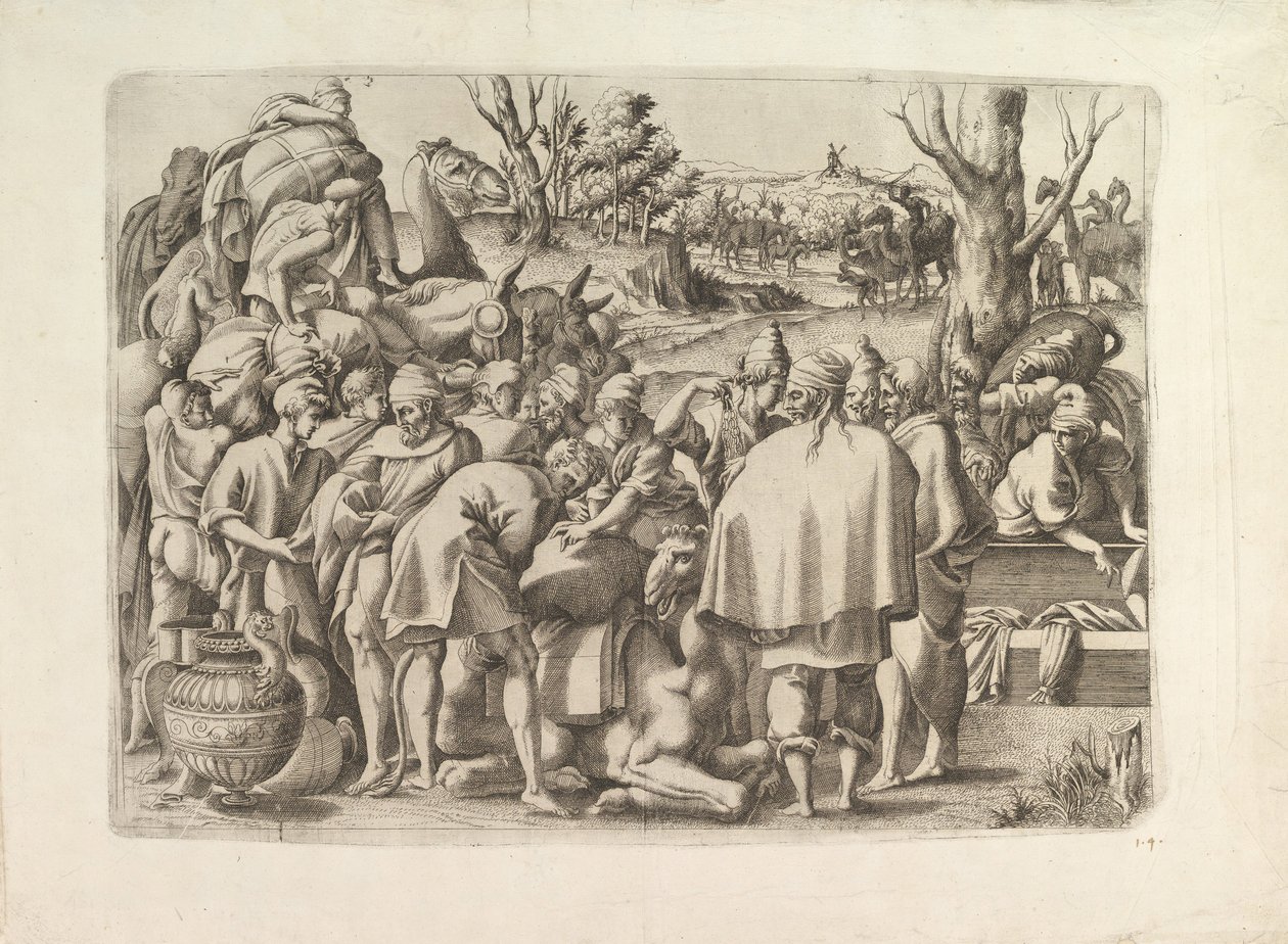 Przeszukaj Bagaż Brata Józefa, ca. 1545. autorstwa Unbekannt
