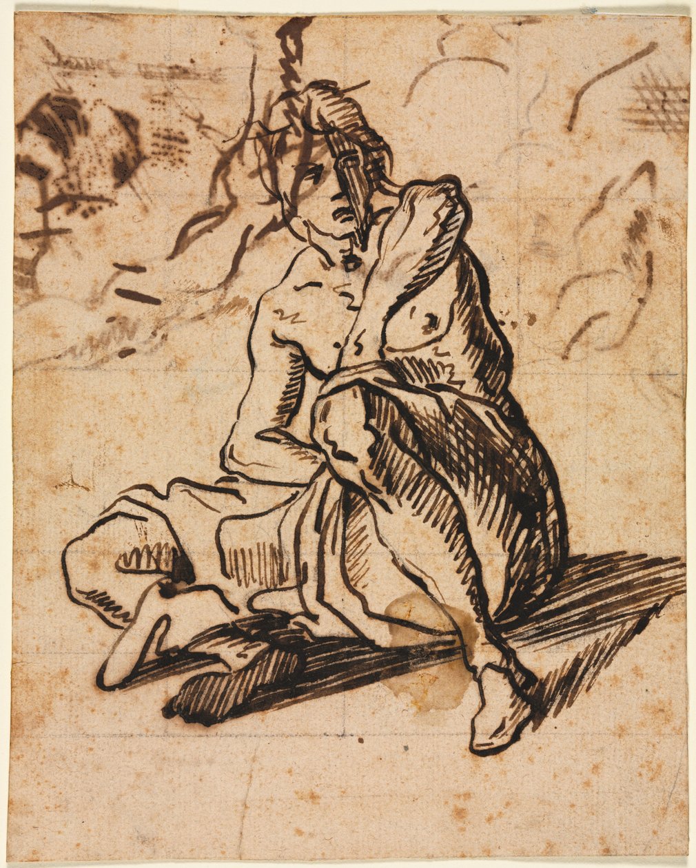 Siedząca postać, 1600s. autorstwa Unbekannt