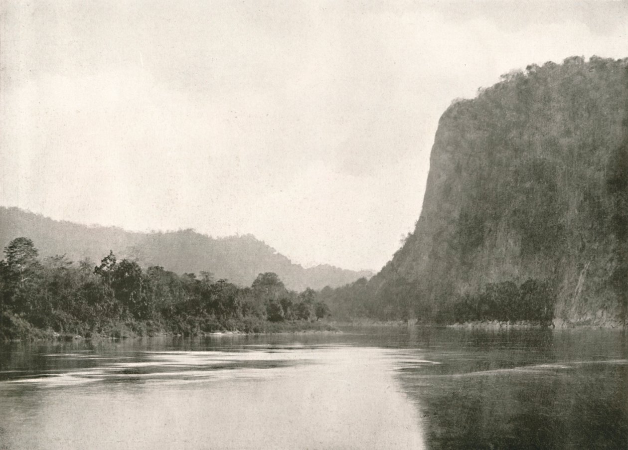 Drugi Defile na rzece Irrawaddy, niedaleko Bhamo, 1900. autorstwa Unbekannt
