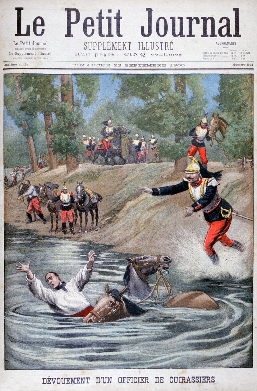 Poświęcenie francuskiego kirasjera, 1900 autorstwa Unbekannt