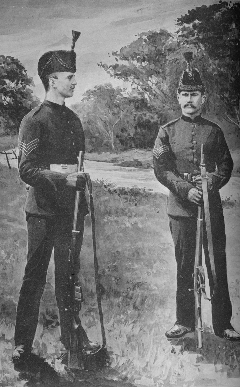 Sierżanci, brygada strzelców, ok. 1880 r. autorstwa Unbekannt